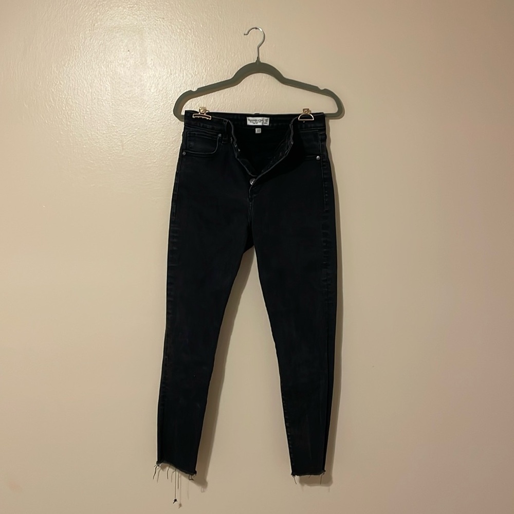Abercrombie and Fitch black skinny jeans